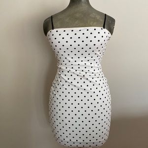 CR Polka dot Stretchy Dress Sz S